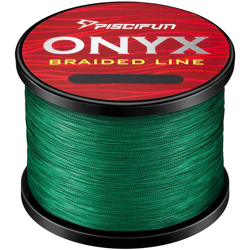 Piscifun Onyx Braided Fishing Line Advanced Superline Braid Lines 300Yd 20lb Green - Image 1